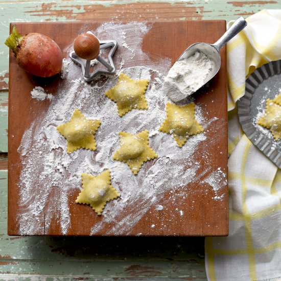 Golden Beet Ravioli