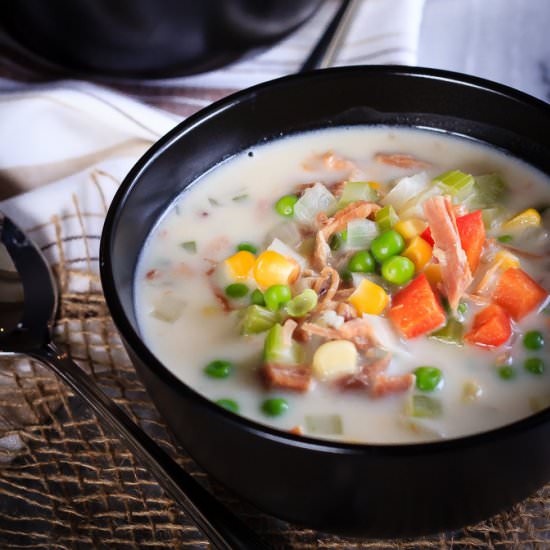 Slow Cooker Ham and Corn Chowder
