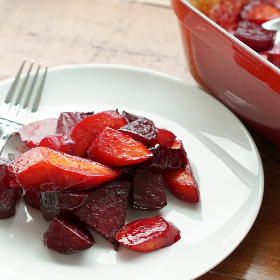 Candied Beets and Carrots