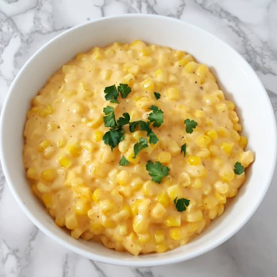 One Pot Cheesy Creamed Corn
