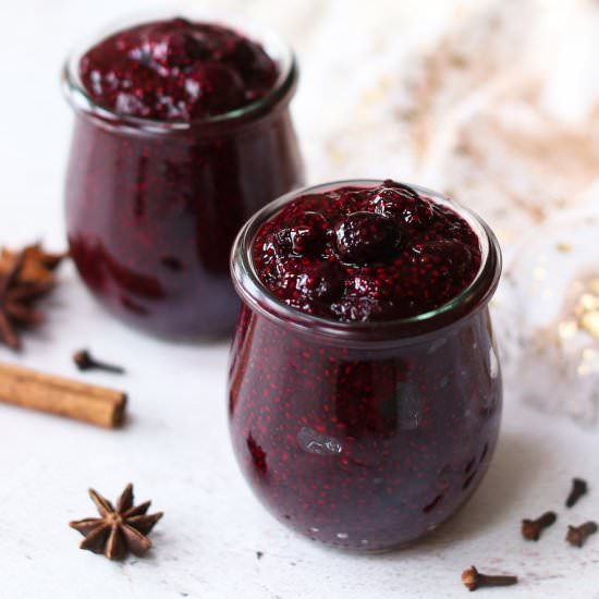 Mulled Wine Berry Chia Jam
