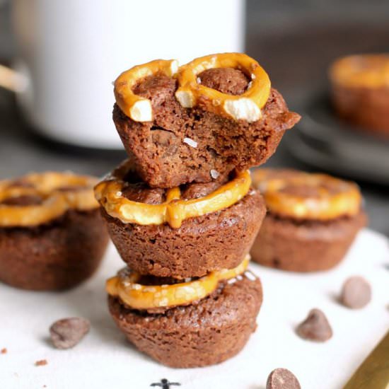 Pretzel Brownie Bites