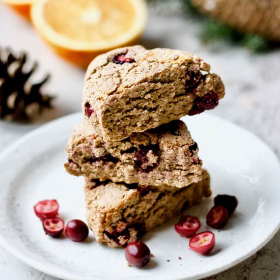 Orange Cranberry Coconut Scones