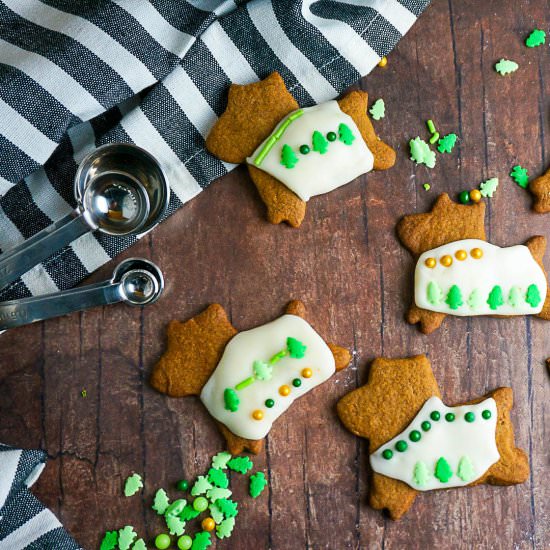 gingerbread dog cookies