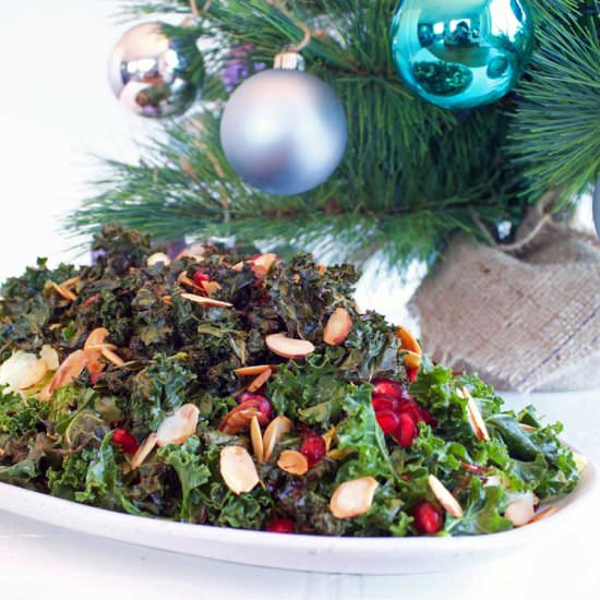 Crispy Kale & Brussels Salad
