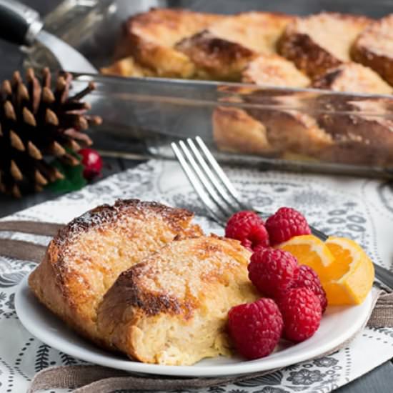 Overnight Eggnog French Toast