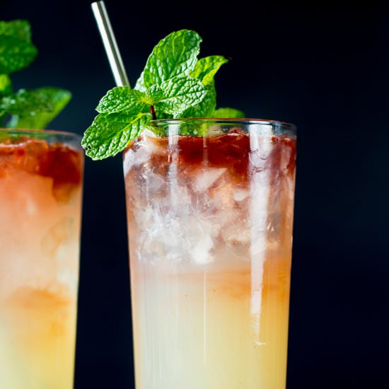 Sunrise/Sunset Mezcal Cocktail