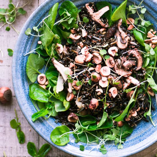 Wild Rice Bowl w/ Toasted Hazelnuts