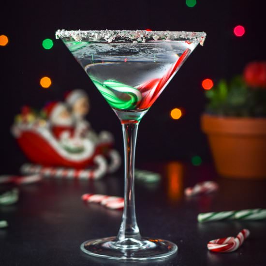 Chocolate Candy Cane Martini