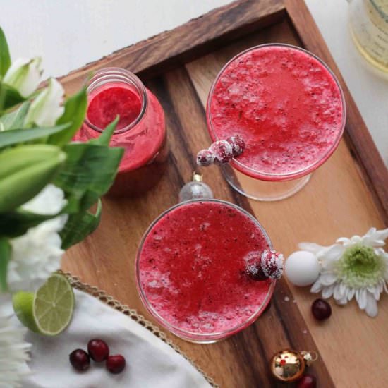 Cranberry, Lime & Vanilla Spritzer
