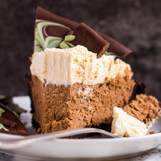 No-Bake Mint Chocolate Cream Pie