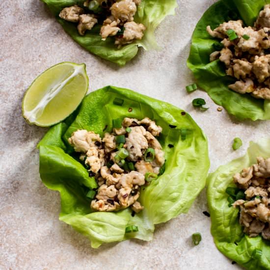 Sweet Chili Chicken Lettuce Wraps