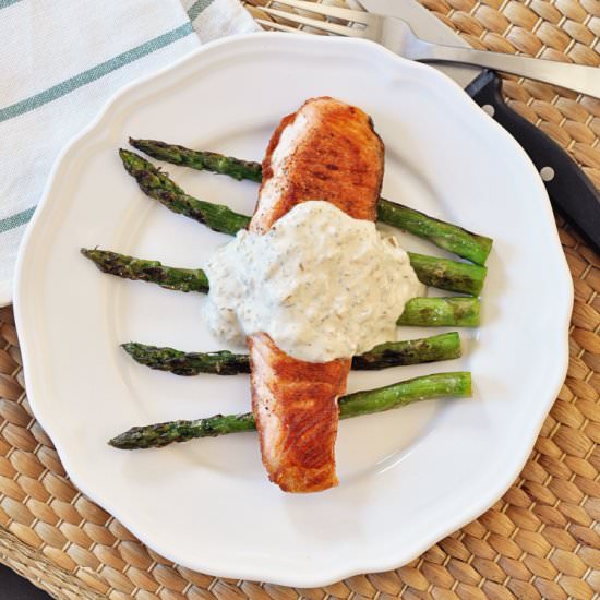 Grilled Salmon & Asparagus