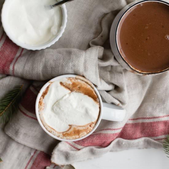 Salted Peanut Butter Hot Chocolate
