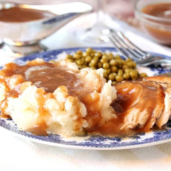 Turkey Gravy from Pan Drippings