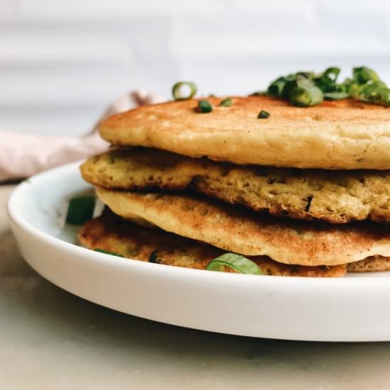 Spring onion and Chickpea Flatbread