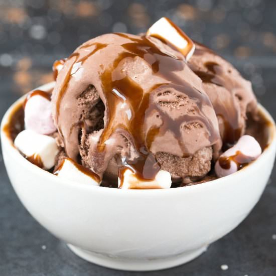 Healthy Hot Chocolate Ice Cream