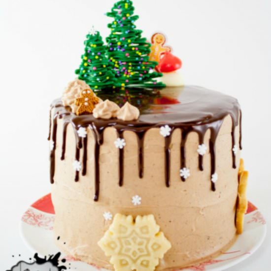 Christmas Drip Cake