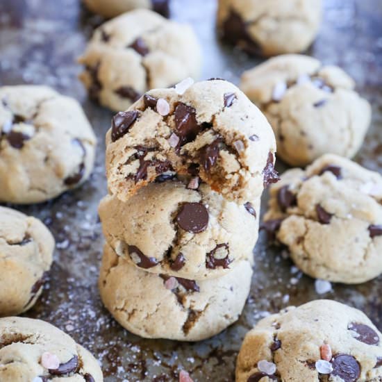 Gooey Paleo Chocolate Chip Cookies