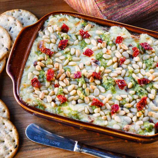 Cheesy Pesto Dip