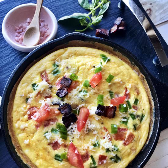 Egg Quiche with Hashbrown Crust