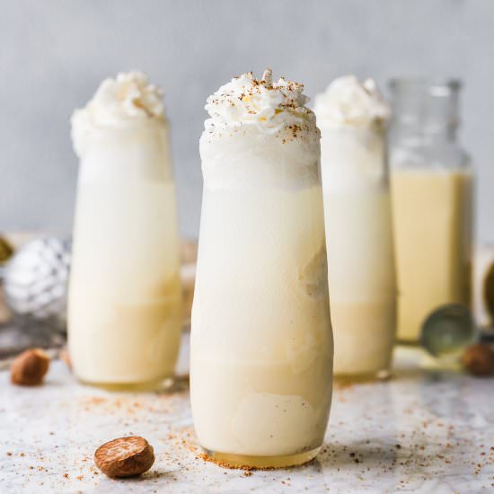 Eggnog Ice Cream Floats