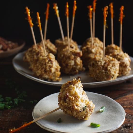 Mini Bacon Chive Cheeseballs