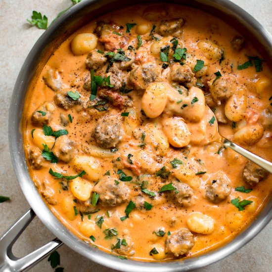 Creamy Italian Sausage Gnocchi