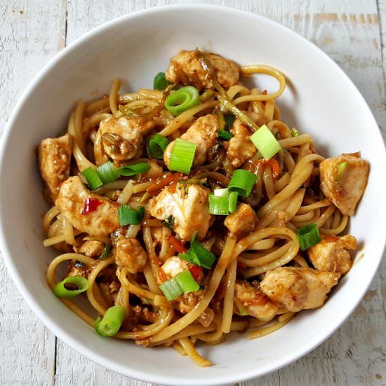 Thai Chicken Peanut Linguine