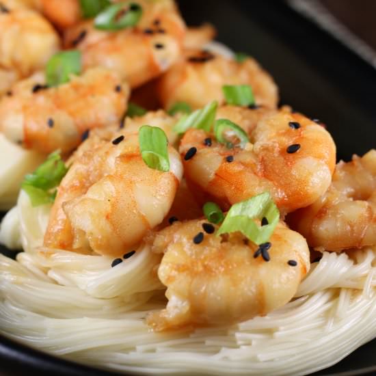 Miso Honey Garlic Shrimp