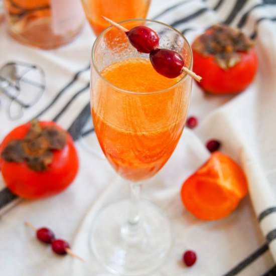 Persimmon Apple Cider Mimosa