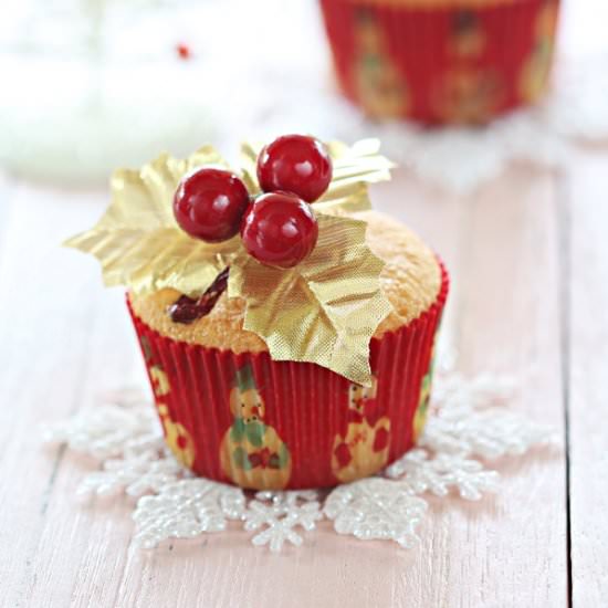 Cranberry Butter Cupcakes