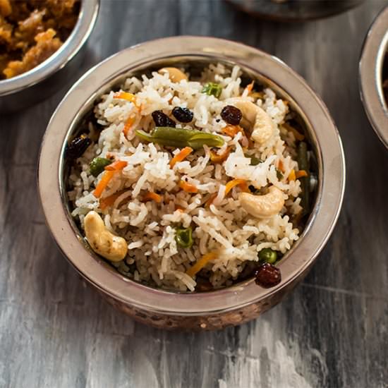 Ghee Bhat or Bengali  Fried Rice