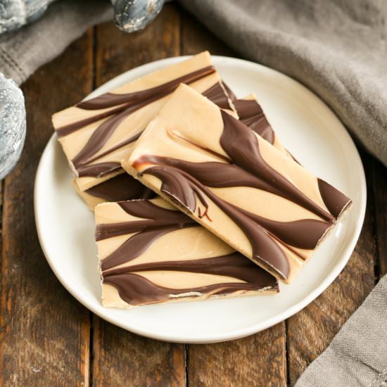 Peanut Butter Chocolate Tiger Bark