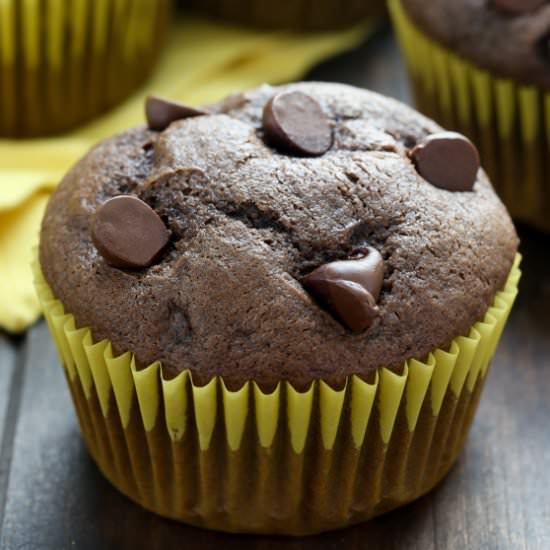 Chocolate Banana Muffins