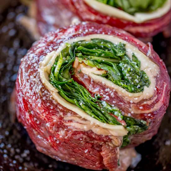 Spinach Artichoke Stuffed Steak