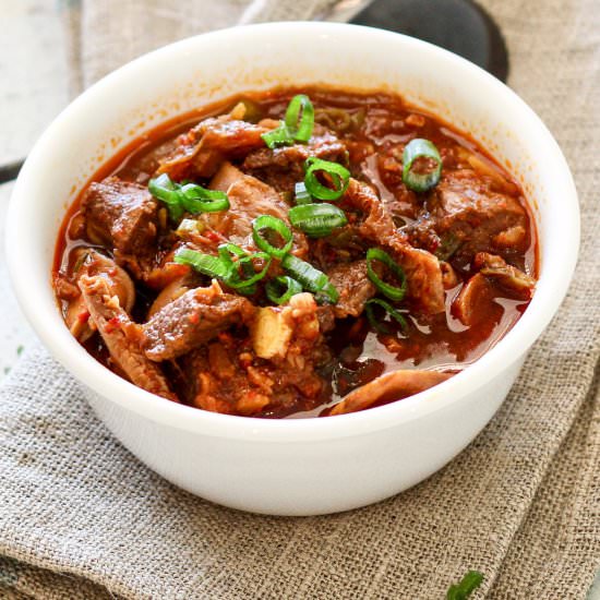 Instant Pot KIMCHI BEEF STEW