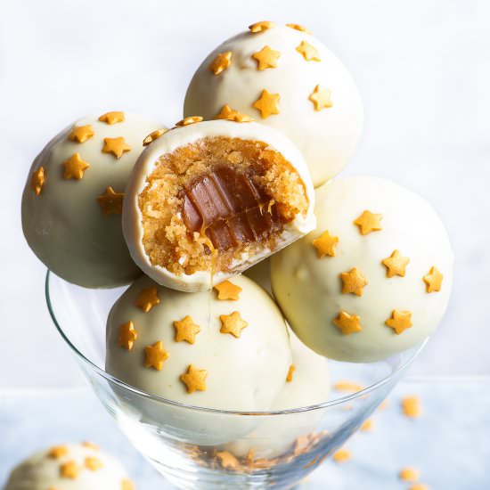 Caramel White Chocolate Truffles