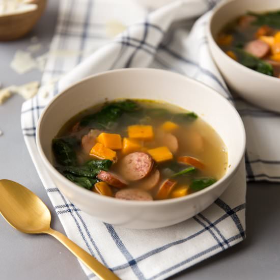Smoked Turkey Sausage Soup