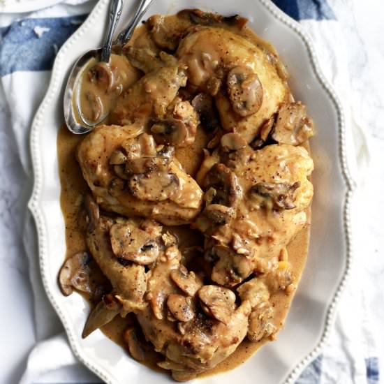 Chicken in Champagne Cream Sauce