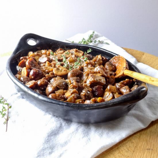 Mushrooms with Chestnuts