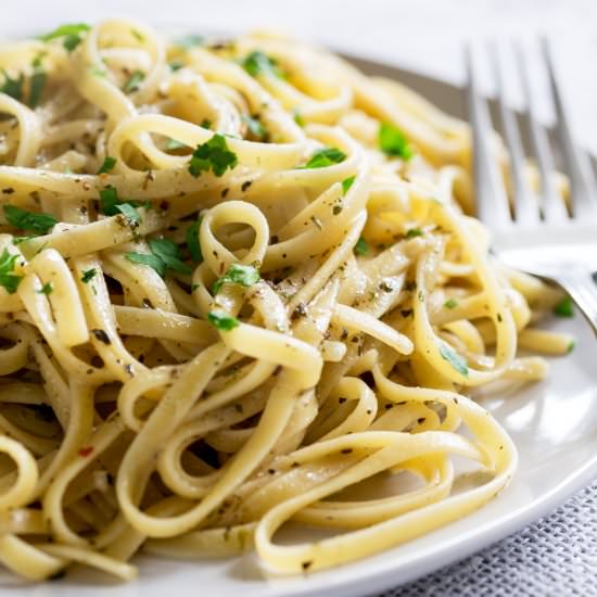 No Cream Italian Herb Pasta