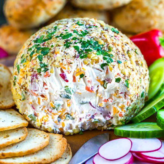 Veggie Cream Cheese Ball