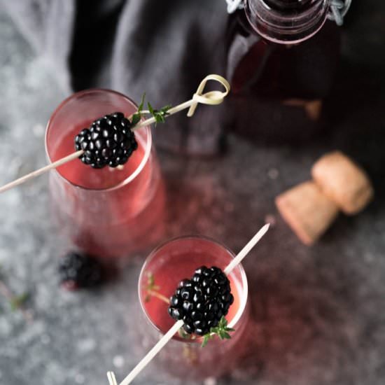 Blackberry Ginger Bellini