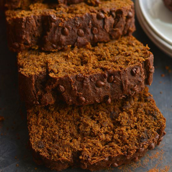 Healthy Chocolate Gingerbread Loaf