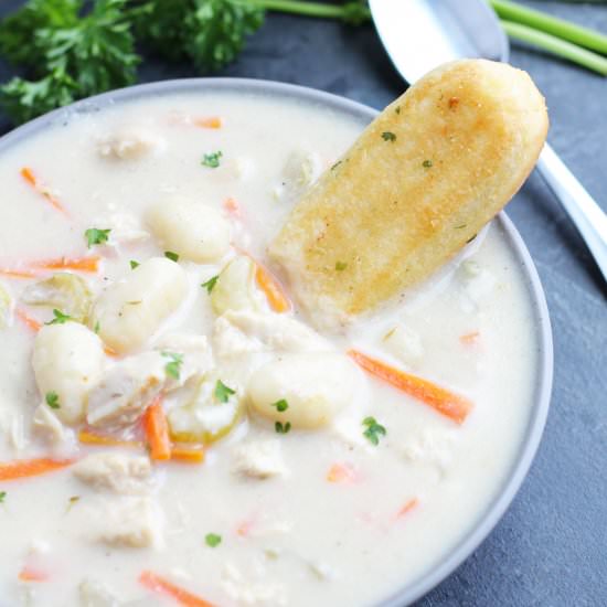 Crockpot Chicken Gnocchi Soup
