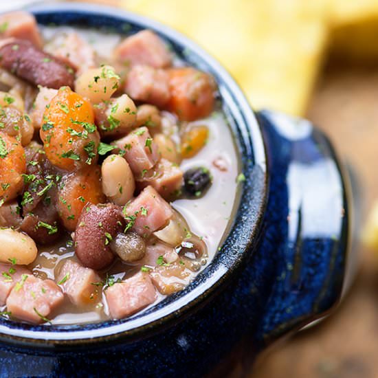 Instant Pot Ham and Bean Soup