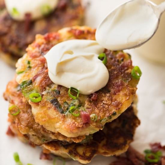Cheese And Ham Pancakes