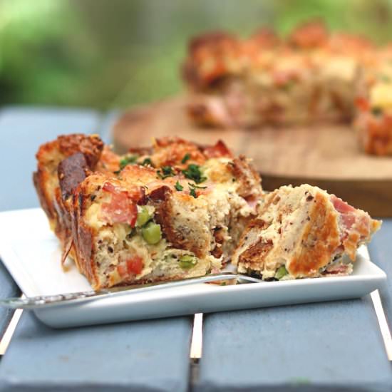 Ham and Cheese Strata Casserole