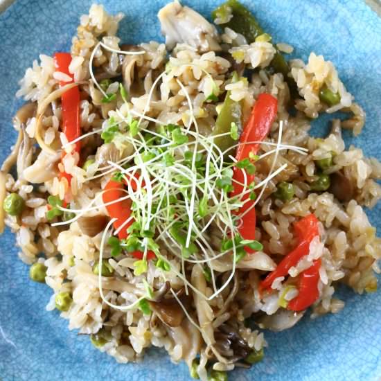 Vegan Mushroom Rice